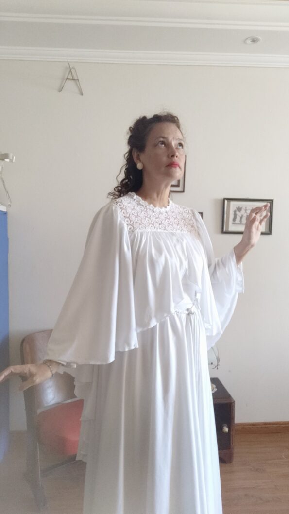 vestido vintage renda guipir