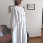 vestido vintage renda guipir,