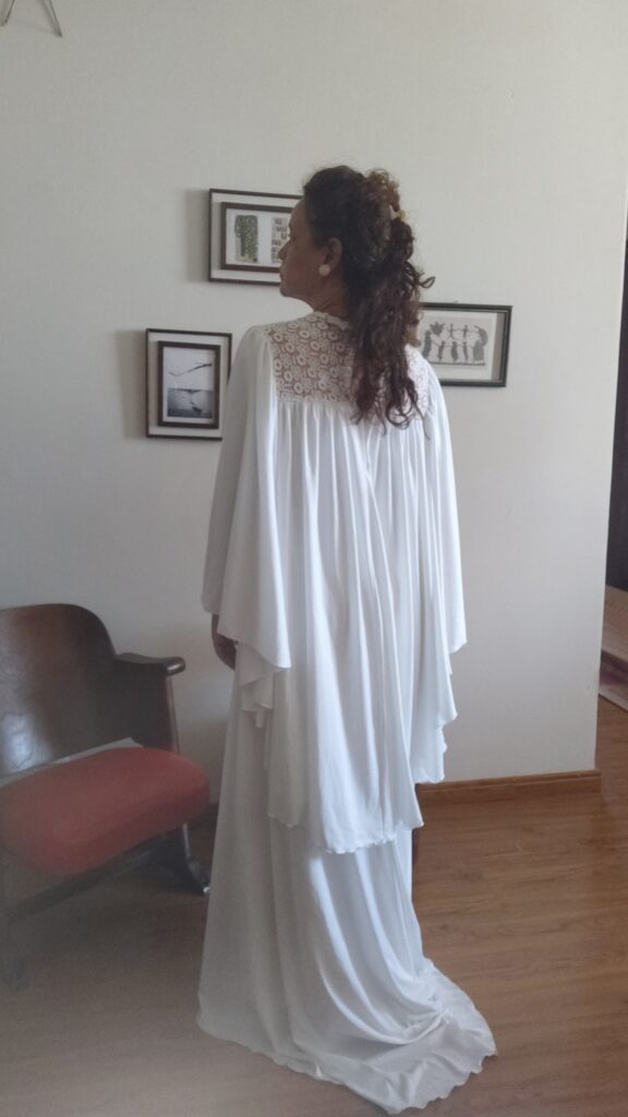 vestido vintage renda guipir,