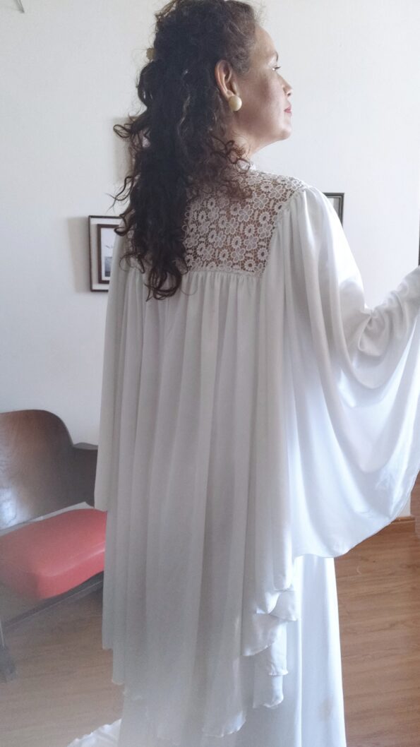 vestido vintage renda guipir;.