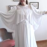 vestido vintage renda guipir,