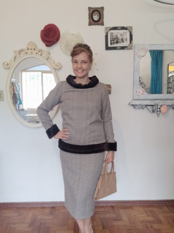 conjunto vintage anos 60 c