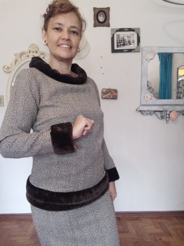 conjunto vintage anos 60 d