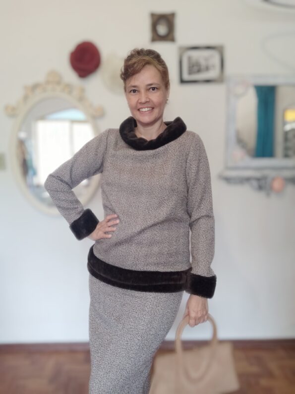 conjunto vintage anos 60 f