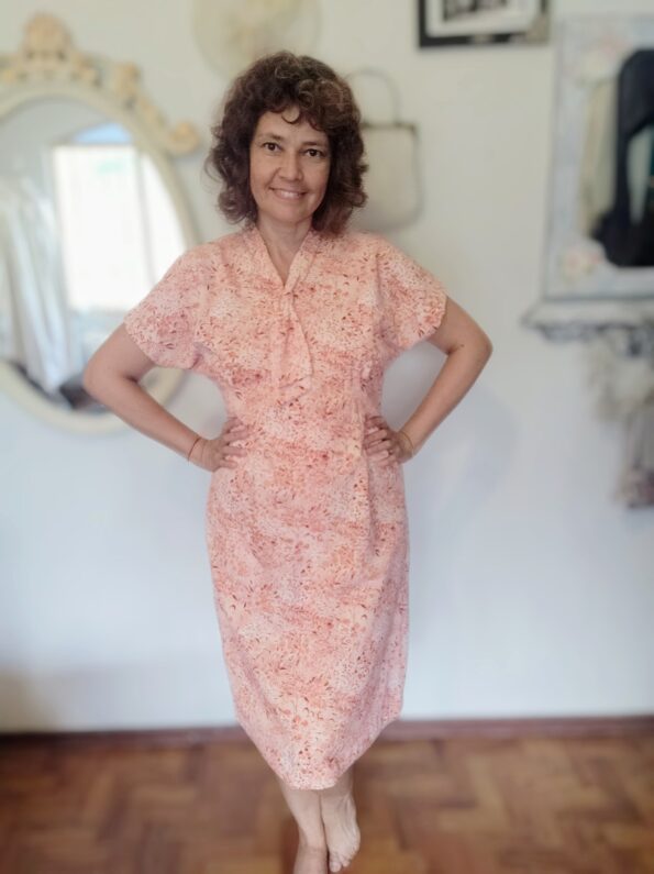 vestido vintage anos 70 de costureira