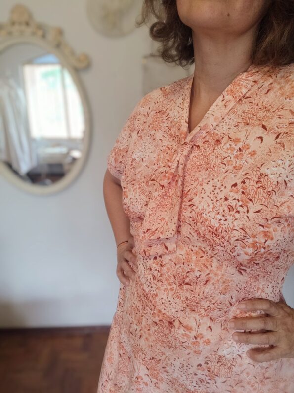 vestido vintage anos 70 de costureira…..