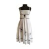 vestido retrô, vestido em algodão, vestido romântico, vestido rodado, vestido bordado, vestido branco
