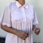 camisola vintage, camisola anos 70, 1970, camisola com rendas, camisola rosê,04