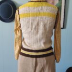 colete vintage de crochê anos 70