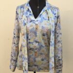 blusa vintage anos 70, blusa vintage, blusa anos 70, blusa com laço, B