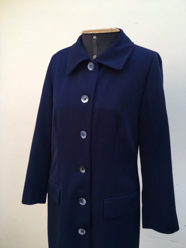 casaco vintage anos 70, casaco vintage, casaco anos 70, vintage, roupas anos 70, casaco azul marinho, E