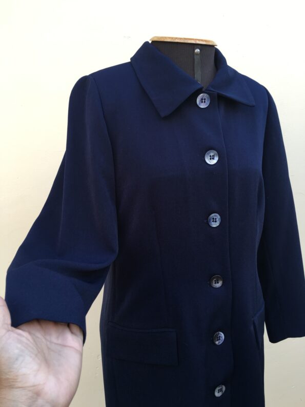 casaco vintage anos 70, casaco vintage, casaco anos 70, vintage, roupas anos 70, casaco azul marinho, G