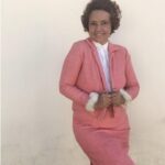 tailleur vintage anos 60, tailleur anos 60, 1960, tailleur vintage anos 60 rosa