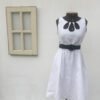 vestido ladylike branco , vestido retrô, vestido anos 50