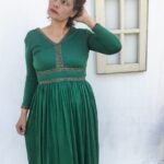 vestido vintage anos 70, vestido vintage, vestido verde bandeira, roupa 1970, vestido vintage longo, 3