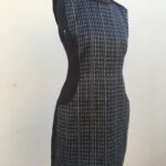 vestido vintage, vestido anos 80, vestido em lã, vestido mini saia, 1