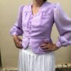 blusa vintage anos 80, blusa vintage bufante, blusa vintage lilás, brechó online, brechó vintage,2