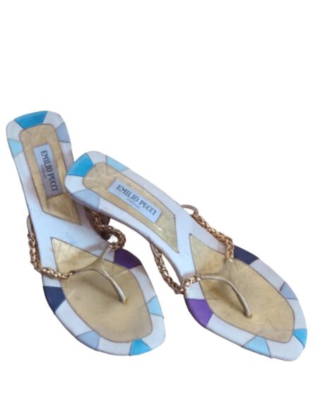 Tamanco Emilio Pucci, tamanco pucci, brecho vintage, brecho online