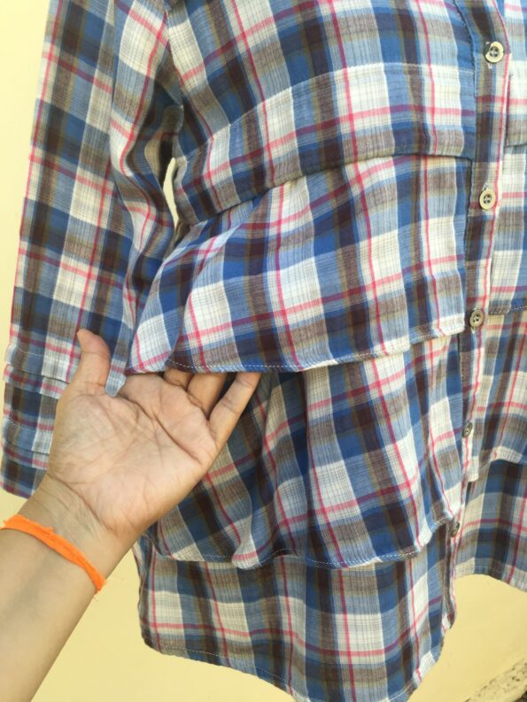 camisa retrô xadrez, camisa xadrez, camisa em algodão, brechó vintage, brecho online,2