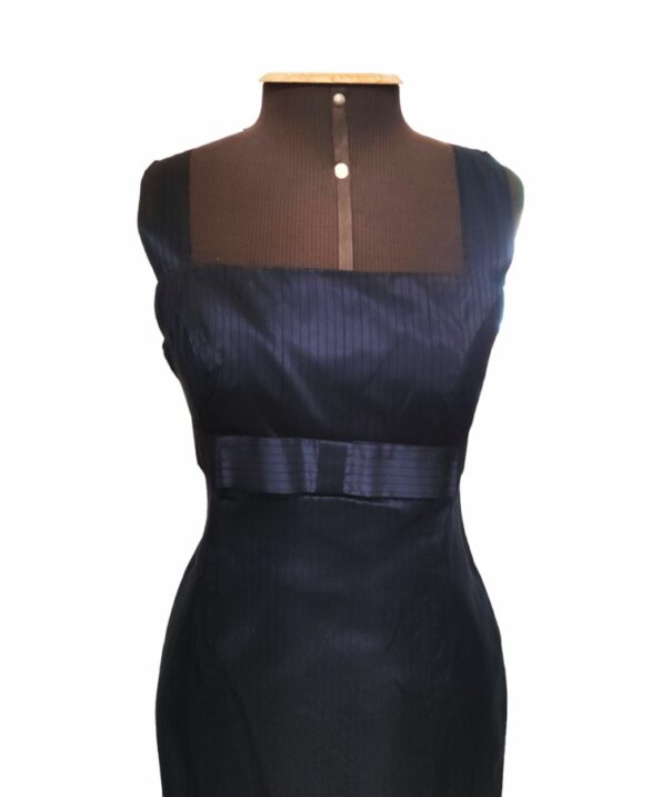 vestido vintage anos 60 azul marinho ………..