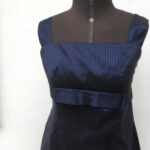 vestido vintage anos 60 azul marinho ………..