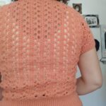 blusa vintage anos 70 em tricô.