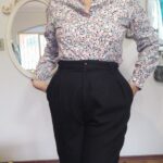 camisa vintage anos 80 floral liberty ..