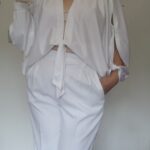 blusa vintage anos 70 branca 1