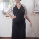 vestido preto vintage italiano 7