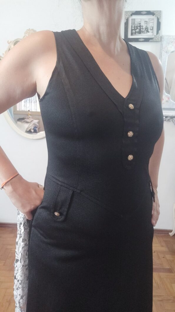 vestido preto vintage italiano 2