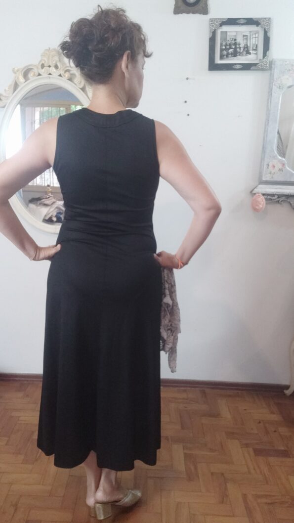 vestido preto vintage italiano 4