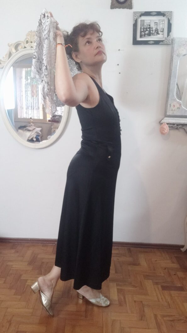 vestido preto vintage italiano 5