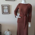 conjunto vintage em lã anos 70e