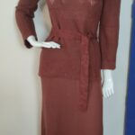 conjunto vintage em lã anos 70e
