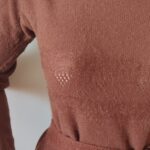 conjunto vintage em lã anos 70e