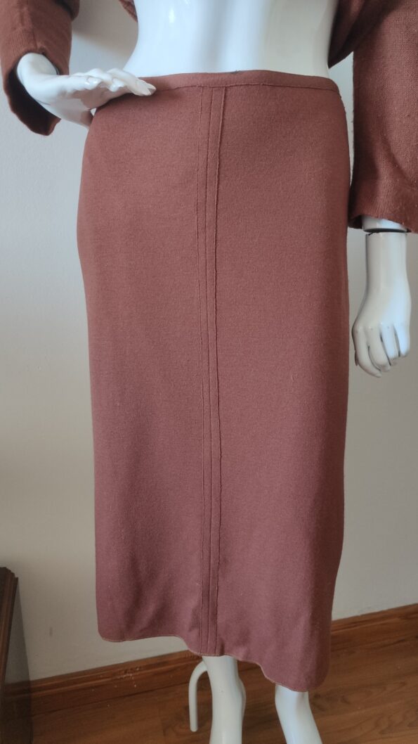 conjunto vintage em lã anos 70 f