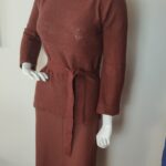 conjunto vintage em lã anos 70e