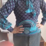 blusa vintage anos 70 laço
