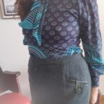 blusa vintage anos 70 laço