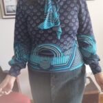 blusa vintage anos 70 laço