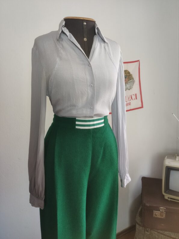 calça verde anos 70,