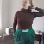 calça verde anos 70