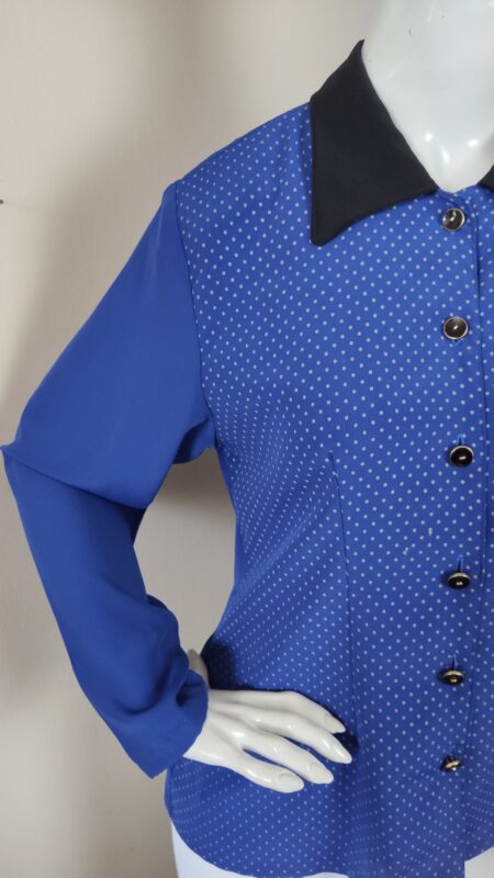 camisa vintage bolinhas