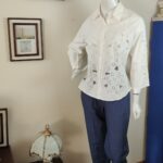 camisa vintage bordada a