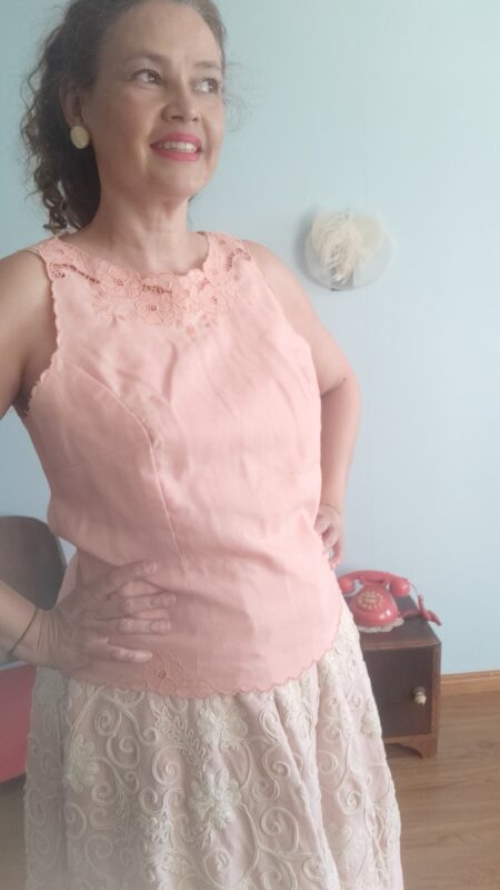 blusa vintage richelieu