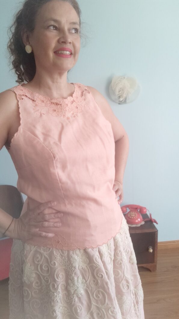 blusa vintage richelieu