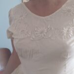 vestido em seda anos 50 b