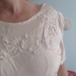 vestido em seda anos 50 b