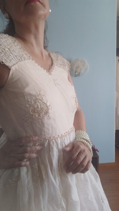 vestido vintage bordado