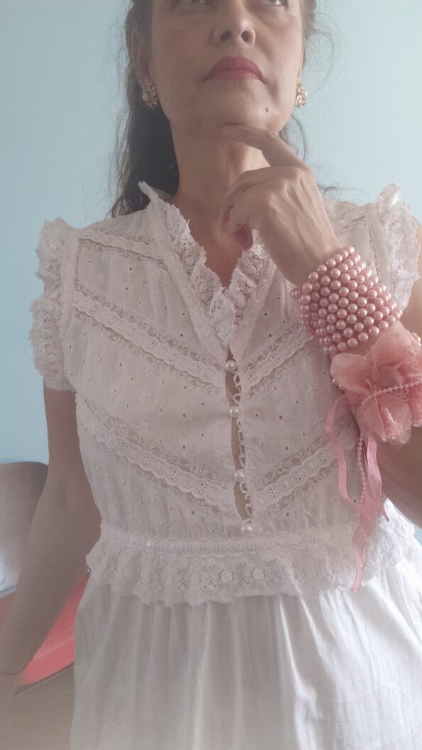 vestido vintage laise